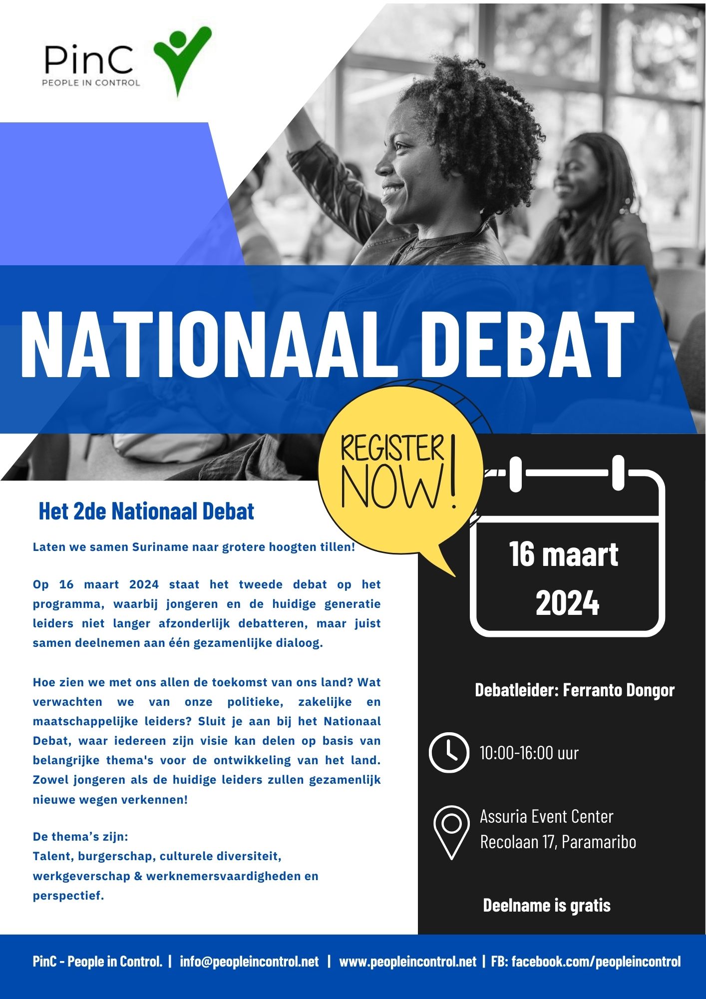 2de Nationaal Debat 16 maart